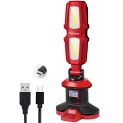 AVID POWER Work Light, True 2000 Lumens 20W LED Rechargeable Worklight, 4400 mAh with 2 Light Modes, USB Cable Input & Output, Magnetic Base, Rotating Head and Handle