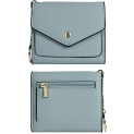 Gostwo women’s Small Wallet RFID Blocking Wallet Change Pouch Credit Card Holder Mini Bifold Purse(Blue Classic) @ $8.49