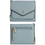 Gostwo women’s Small Wallet RFID Blocking Wallet Change Pouch Credit Card Holder Mini Bifold Purse(Blue Classic) @ $8.49