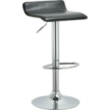 2-Set 2-Set AC Pacific Swivel Height Adjustable Hydraulic Lift Bar Stool with Footrest (Actual Color Seat and Back-Black Metal-Chrome) @ $62.00