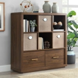 Better Homes & Gardens Steele 6 Cube Storage Room Organizer with Drawers (Walnut) @ $147.52