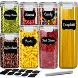 Musment 7-Pieces BPA Free Plastic Airtight Kitchen Organization and Storage with Lock Lids @ $32.44