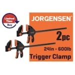 2-Pack Jorgensen  E-Z Hold 24-in 600lb Trigger Clamp @ $19.98