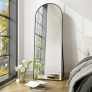 BEAUTYPEAK 64 x 2 Inch Full Length Mirror Arched Standing Floor Mirror Full Body Mirror (Black) @ $59.80