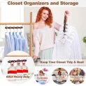 KIDSMOYVE 6 Pack Space Saving Hangers @