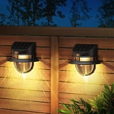 Solar Fence Lights Outdoor @ $9.78