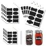 Black Chalkboard Labels Stickers, 120pcs Chalkboard Labels Stickers for Storage Bins with White Chalk Marker Waterproof Chalkboard Labels DIY Blackboard Stickers for Containers Storage Bins (Shape B) @ $7.99