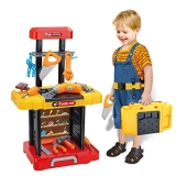 Kids Tool Bench with Electric Drill Toddler Workbench Tools Set for Kids Pretend Play Learning Toy Tool Set @ $33.99