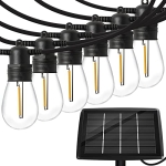 Baxstel Solar Lights Outdoor String Lights -50FT Vintage Edison 2W Shatterproof Bulbs Commercial Grade Weatherproof Strand (50ft) @ $32.94
