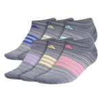 adidas Women’s Superlite No Show Socks (6-Pair) @ $10.00