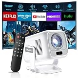 [ Auto Focus / Short Throw ] Smart Projector with Built in Apps, 5G Wifi and Bluetooth 5.4, 1080P Native Projectors 4K Outdoor Movies Projector, Mini Portable Proyector HY260Max