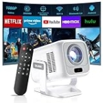 [ Auto Focus / Short Throw ] Smart Projector with Built in Apps, 5G Wifi and Bluetooth 5.4, 1080P Native Projectors 4K Outdoor Movies Projector, Mini Portable Proyector HY260Max