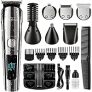18-Piece Brightup Men’s IPX7 Waterproof Cordless USB Rechargeable All in 1 Grooming Kit with LED Display (Black) @ $21.88