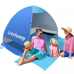 LetsFunny Large Pop up Beach Tent Sun Shade Shelter @ $25.99