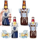 Oktoberfest Decorations Beer Bottle Sleeve Insulators Party Supplies, Bottle Cooler Sleeve Holder Insulated Jackets Keep Warm and Cold Thermocoolers for Bavarian Octoberfest Couples Lover Gift @ $3.59