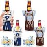Oktoberfest Decorations Beer Bottle Sleeve Insulators Party Supplies, Bottle Cooler Sleeve Holder Insulated Jackets Keep Warm and Cold Thermocoolers for Bavarian Octoberfest Couples Lover Gift @ $3.59