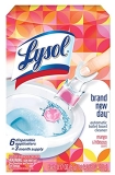 Lysol Click Gel Automatic Toilet Bowl Cleaner, Gel Toilet Bowl Cleaner, For Cleaning and Refreshing, Brand New Day – Mango & Hibiscus, 6 applicators