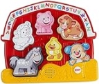 Fisher-Price Laugh & Learn Toddler Shape Sorting Toy Farm Animal Puzzle With Music & Sounds For Ages 1+ Years,Red @ $12.52