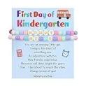Avotto First Day of School Kindergarten Bracelets, Back to School Initial Bracelet Mommy and Me, Mother Mom Daughter Jewelry Gifts for Teen Girls Letter R @ $8.98