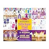 Melissa & Doug Reusable Sticker Pad: Dress-Up – 165+ Stickers Removable Stickers, Kids Fashion Activities, Restickable Book For Ages 3+ @ $4.87