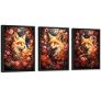EXCOOL CLUB Fox Wall Art – Baby Fox Art Print, Wild Animal Posters, Cute Red Botanical Fox Pictures for Boy Room, Woodland Animals Painting for Nursery Home Bedroom Decorations (8×10 UNFRAMED) @ $4.99