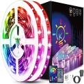 Keepsmile 80ft Led Strip Lights (2 Rolls of 40ft) Smart App Music Sync RGB 5050 Color Changing Led Light Strip with DIY Remote @ $8.99