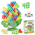 MachoHome 2024 New Tetra Tower Game, 48Pcs Balance Stacking Building Blocks Board Game for Kids ＆ Adults, Family Games, Parties, Travel, Team Building Blocks Toy @ $19.00