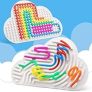 Double-Sided Sensory Activity Board Fidget Toys for Kids Adults, Quiet Silicone ADHD Calming Autism Toy for Car Ride Airplane Travel, Birthday Gifts for 3 4 5 6 7 8 Years Old Boys Girls Toddlers @ $4.39