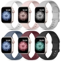 SNBLK 6 Pack Compatible with Apple Watch Band 38mm 40mm 41mm 42mm 44mm 45mm 49mm for Women Men @ $4.99
