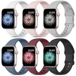 SNBLK 6 Pack Compatible with Apple Watch Band 38mm 40mm 41mm 42mm 44mm 45mm 49mm for Women Men @ $4.99