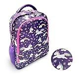 Toddler Backpack for Girls, Cute 13” Daycare PreSchool Kindergarten Elementary School Girl Backpacks with Water Bottle Pocket Holder, Insulated Padded Bags for Toddlers Kids Travel Bag, Purple Unicorn @ $18.99