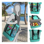Mother’s Day Gift Beach Bag Oversize Big Collection Bag Summer Camping Collection Bag Outdoor Packing Organizer (Green)