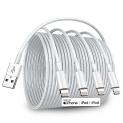 4-Pack[Apple MFi Certified] iPhone Charger Cord 6ft Long @ $3.99