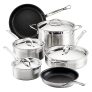 Hestan – ProBond Collection – Professional Clad Stainless Steel TITUM Nonstick Cookware Set @ $709.07