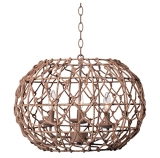 Kenroy Home 92072TN Torus Rustic Woven Pendant Light Fixture @ $80.70