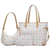 Tote Bags for Women Leather Tote Purse Crossbody Bags with Pockets Top Handle Shoulder Handbags Satchel Bags for Travel Work @ $19.19