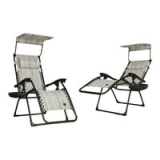 2-Set Bliss Gravity 26 Inch Weather & Rust Resistant Drink Tray, and Pillow, Free Chairs with Canopy, 300 Lb. Capacity (Casual Stripes) @ $79.00