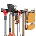 Garage Tool Organizer Wall Mount, Heavy Duty Garden Tool Organizer Storage System, Mop & Broom Holder Wall Mount, Yard Tools Hanger for Chair, Broom, Mop, Rake Shovel & Tools @ $35.00