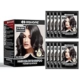 MOHOPE Black Shampoo for Grey Hair 30ml x 10Pcs | Revolutionary Instant Hair Dye | Semi Permanent Magically Only 10 Minutes Last 30 Days | Safe Natural Ingredients @ $11.99 ($11.99 / Fl Oz)