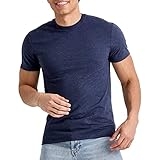 Hanes Comfortblend Originals Lightweight, Crewneck T-Shirts for Men, Tri-Blend Tee, Tall Sizes, Athletic Navy PE Heather
