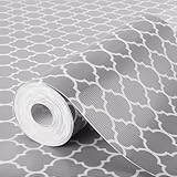 Glotoch Non Adhesive Shelf Liner for Kithchen Cabinets,Non Slip Drawer Liners for Dresser,Waterproof Cabinet Liners for Shelves/Cupboard/Fridge/Bathroom,Gray 12X60 Inch