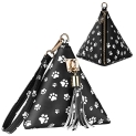 Aatacas Women Leather Evening Clutch Wallet Triangle Wristlet Purse with Wrist Strap @ $6.29