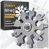 Snowflake Multitool Tools Gifts for Men – Christmas Stocking Stuffers for Men Adults Gifts for Dad Women 20 in 1 Multi Tool Cool Gadgets for Men Portable Screwdriver Mini Pocket Tools for Husband Him