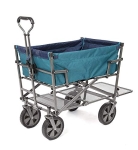 Mac Sports Double Decker Heavy Duty Steel Frame Collapsible Outdoor 150 Pound Capacity Yard Cart Utility Garden Wagon with Lower Storage Shelf @ $68.70