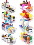 Utopia Home Pantry Organizer – Set of 8 Refrigerator Organizer Bins – Fridge Organizer for Freezers @ $16.99