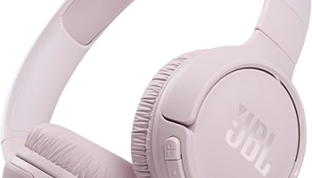 JBL Tune 510BT – Bluetooth headphones with up to 40 hours battery, microphone for call, foldable and comfortable, Android and iOs compatible (Rose) @ $24.95