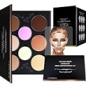 Youngfocus Cosmetics Cream Contour Best 8 Colors and Highlighting Makeup Kit – Contouring Foundation/Concealer Palette – Vegan & Cruelty Free – Step-by-Step Instructions Included @ $7.60