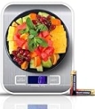 RKINC Digital Kitchen Scales, Premium Stainless Steel Food Scales, Professional Food Weighing Scales with LCD Display, Incredible Precision up to 1 g @ $5.99