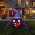 Ycolnaefllr 6 Foot Long Lighted Halloween Inflatable Spider LED Lights Decor Outdoor Indoor Holiday Decorations @ $14.99