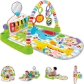 Fisher-Price Baby Playmat Deluxe Kick & Play Piano Gym with Musical -Toy Lights & Smart Stages Learning Content for Newborn To Toddler @ $36.62